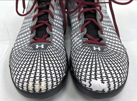 Under Armour Clutchfit Drive 2 Mid Basketball Shoes White Black Red Size 14