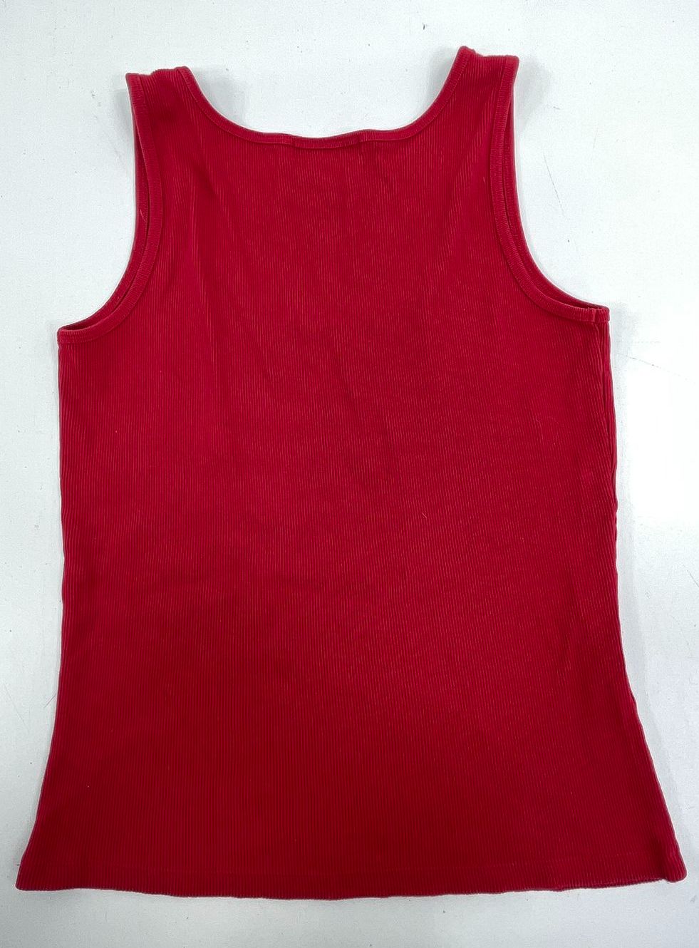Vintage Y2K Lauren Ralph Lauren Red Peach Ribbed Tank Top Lot of 2 Women's M