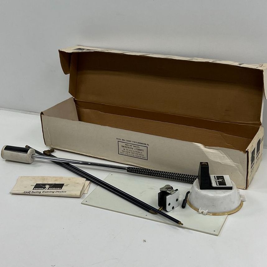 Vintage Swing Memory Golf Swing Training Device In Box with Instructions
