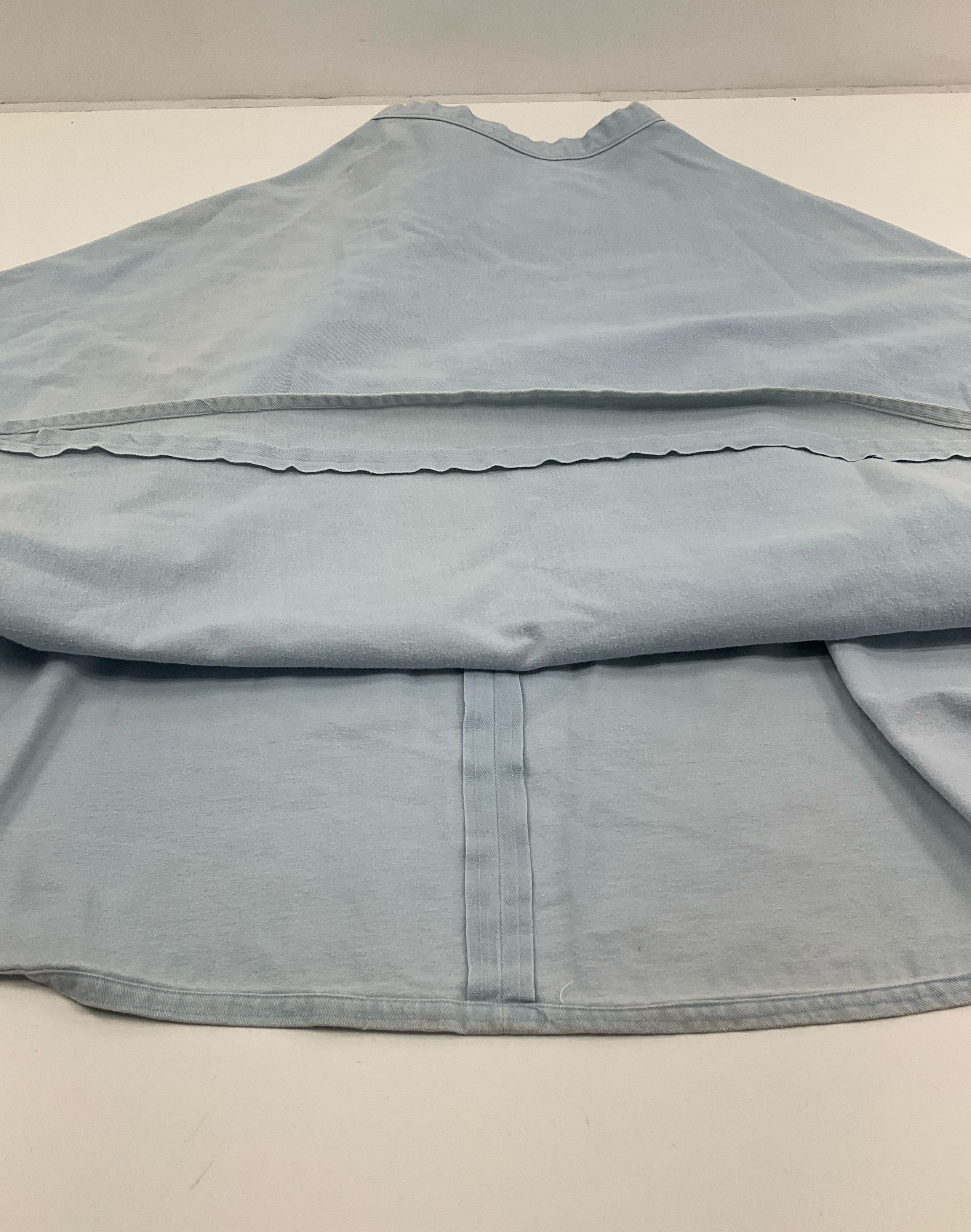 Vintage Handmade Light Blue Denim Twill Circle Full Skirt Women's Size 27" Waist