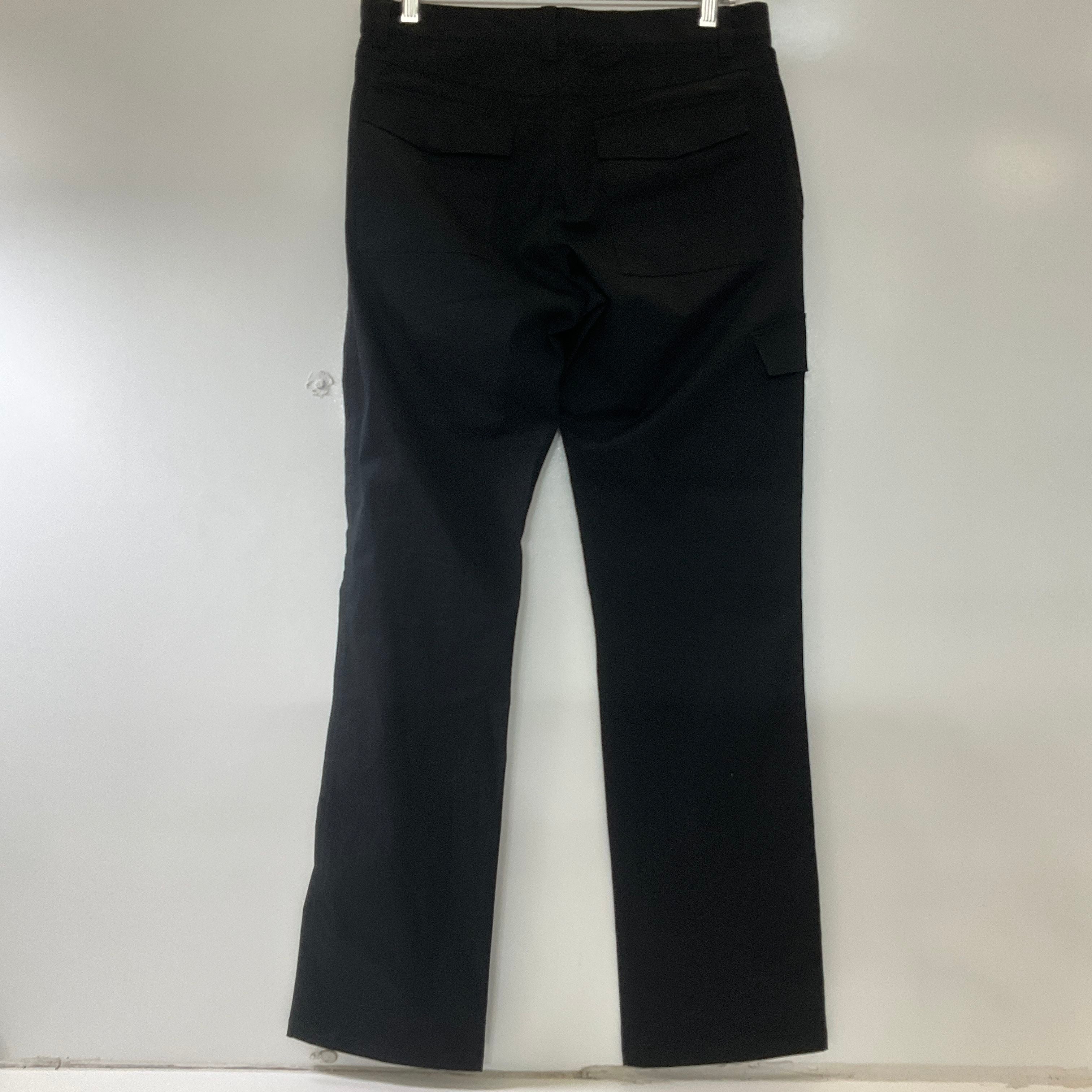 John Varvatos Men's Black Slim Fit Chino Pants Side Flap Pockets Size 46 32x32