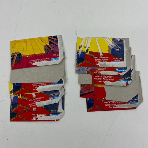 10 VTG TMNT Playmates File Cards Lot 1990s Shredder Slash Tokka Clip Collect