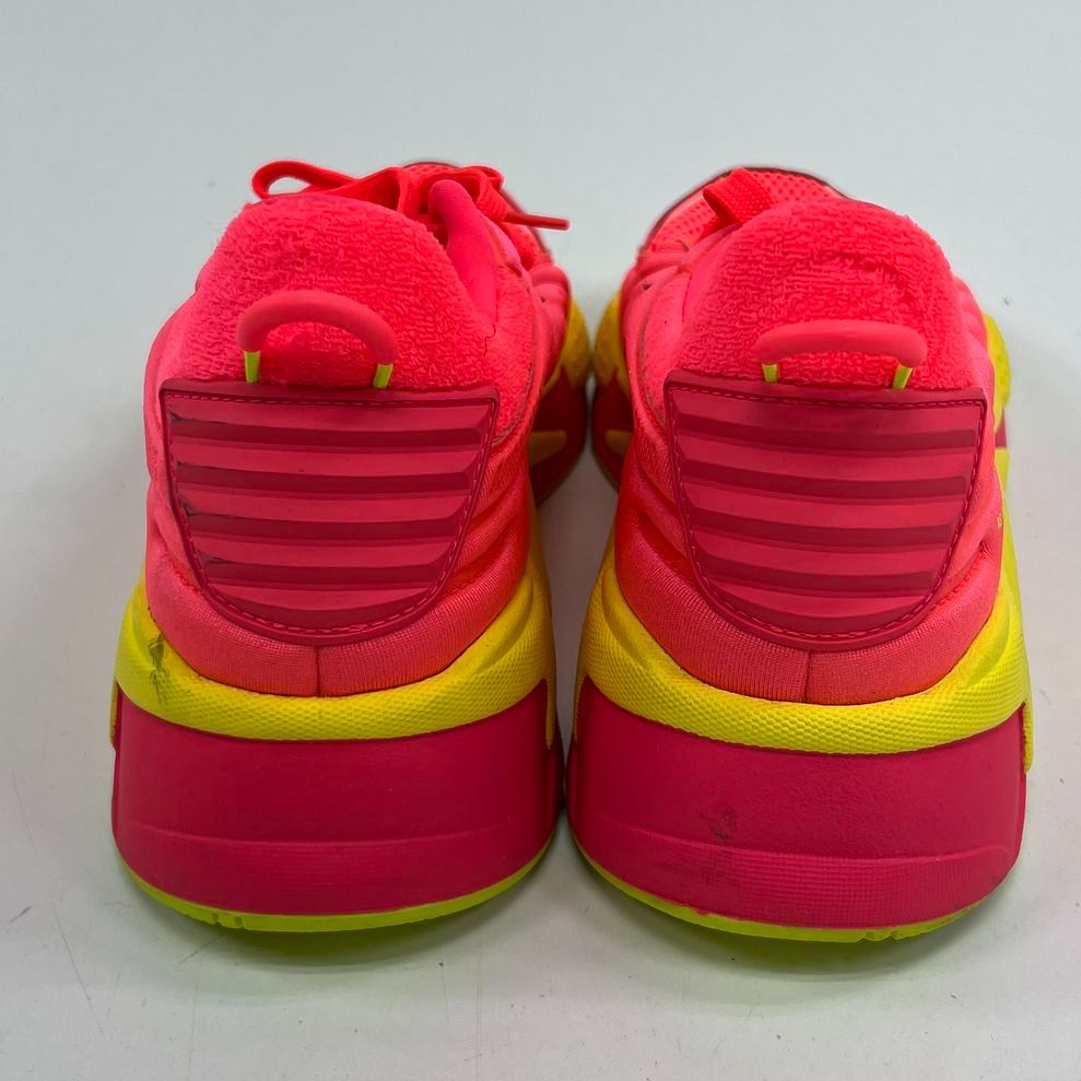 Women's Puma RS-X Soft Case Neon Pink Yellow Alert Athletic Shoe Size 9.5