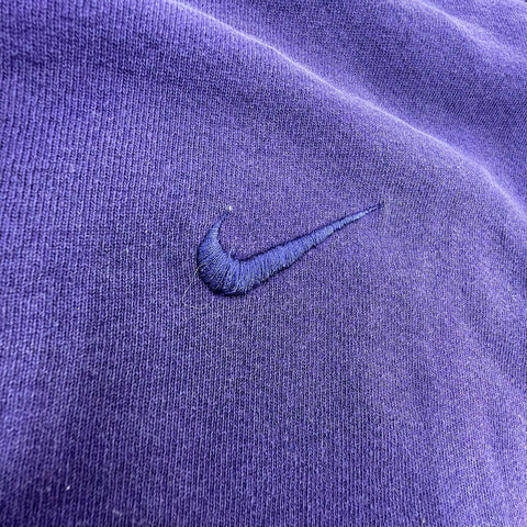 Vintage 90s Nike Embroidered Swoosh Crewneck Sweatshirt Made in USA Sz L