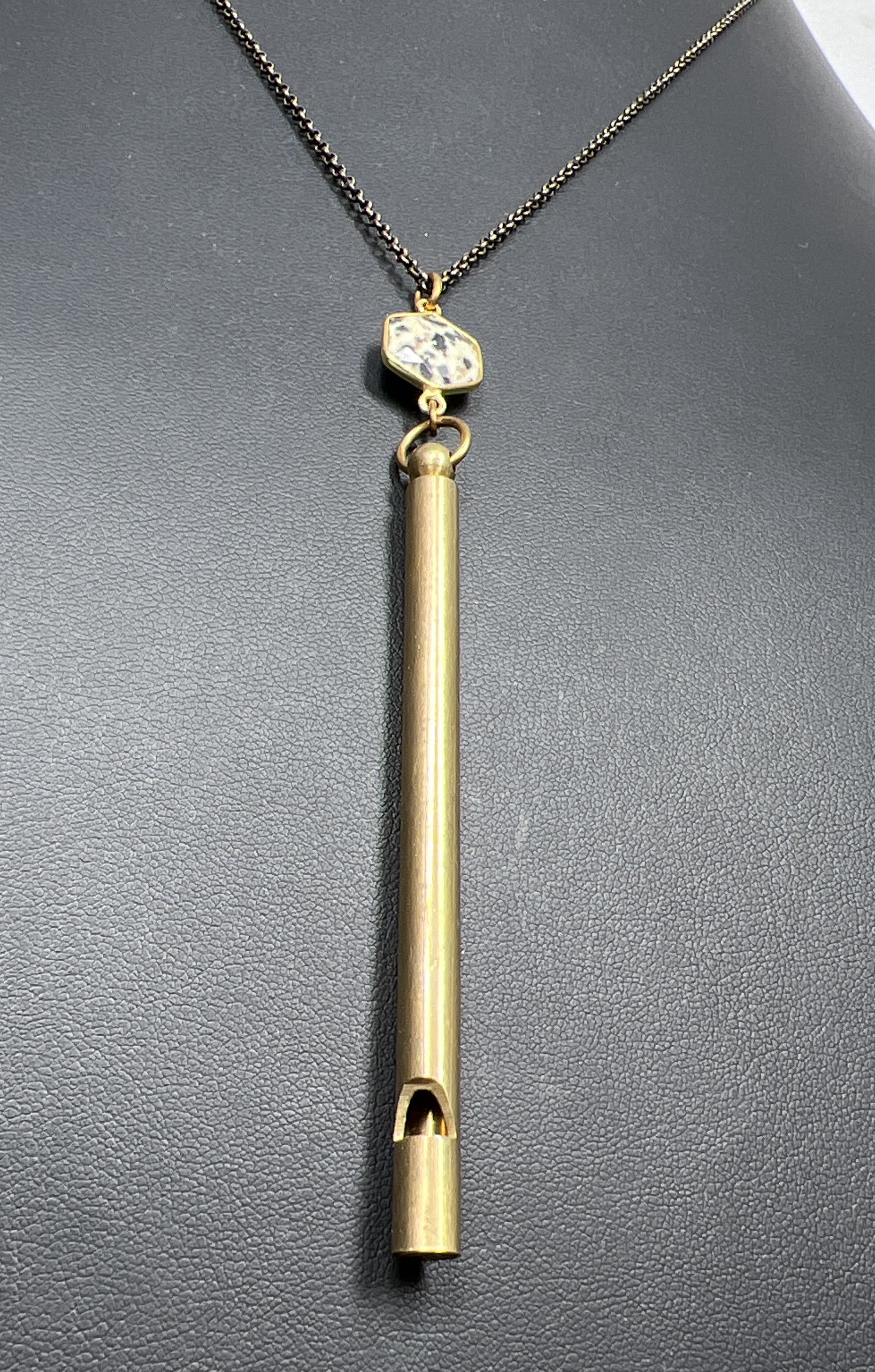 Larissa Loden Whistle Brass tone Necklace