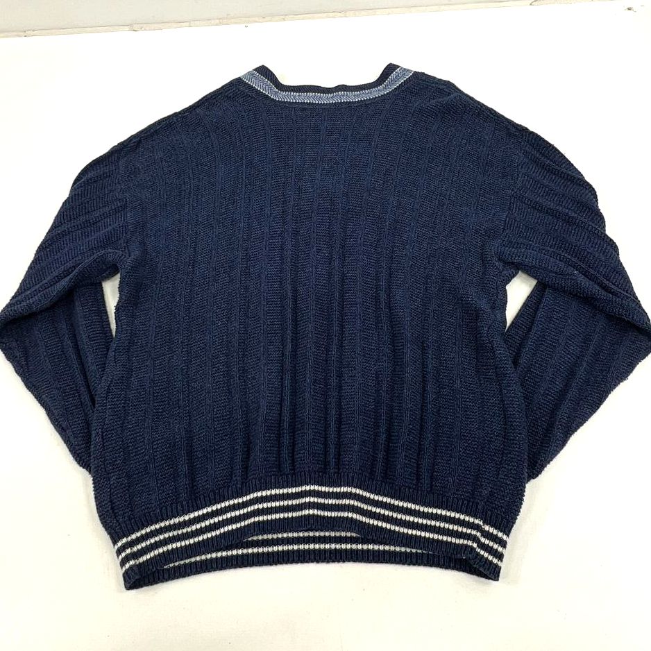 VTG Men's Mixed Brands Blue & Black Knit Pullover & Zip Sweaters Lot - Size XL