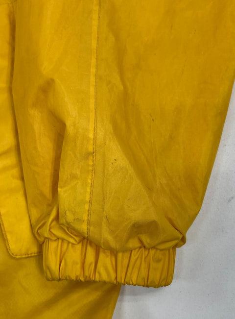 Viking Vintage Y2K Yellow Nova Scotia Hooded Windbreaker Jacket Men's 2XL