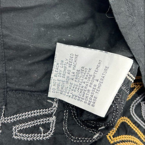 Vintage 90s Davoucci Embroidered Hip Hop Button Up Shirt Sz 3X