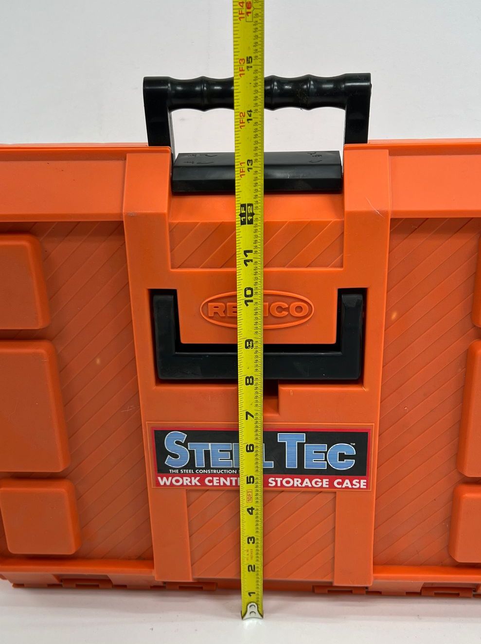Remco Steel Tec Construction Kit In Orange Plastic Case C1993 & Small Black Case
