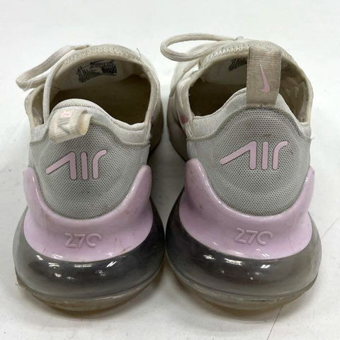 Nike Air Max 270 White Pink Grey Lifestyle Running Sneakers Size 9.5