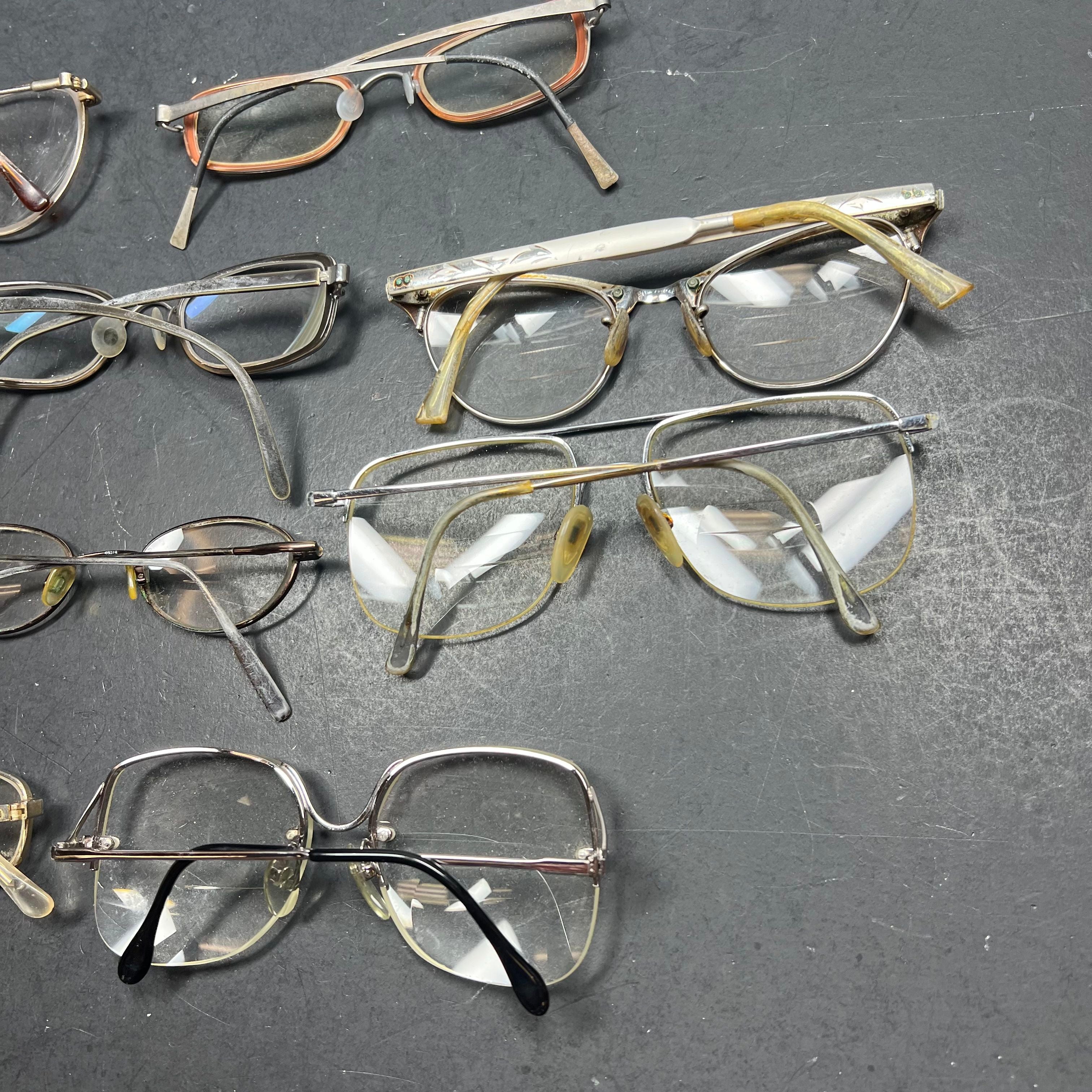 Lot Of Vintage Eyeglasses Wired Metal *New Lenses Needed