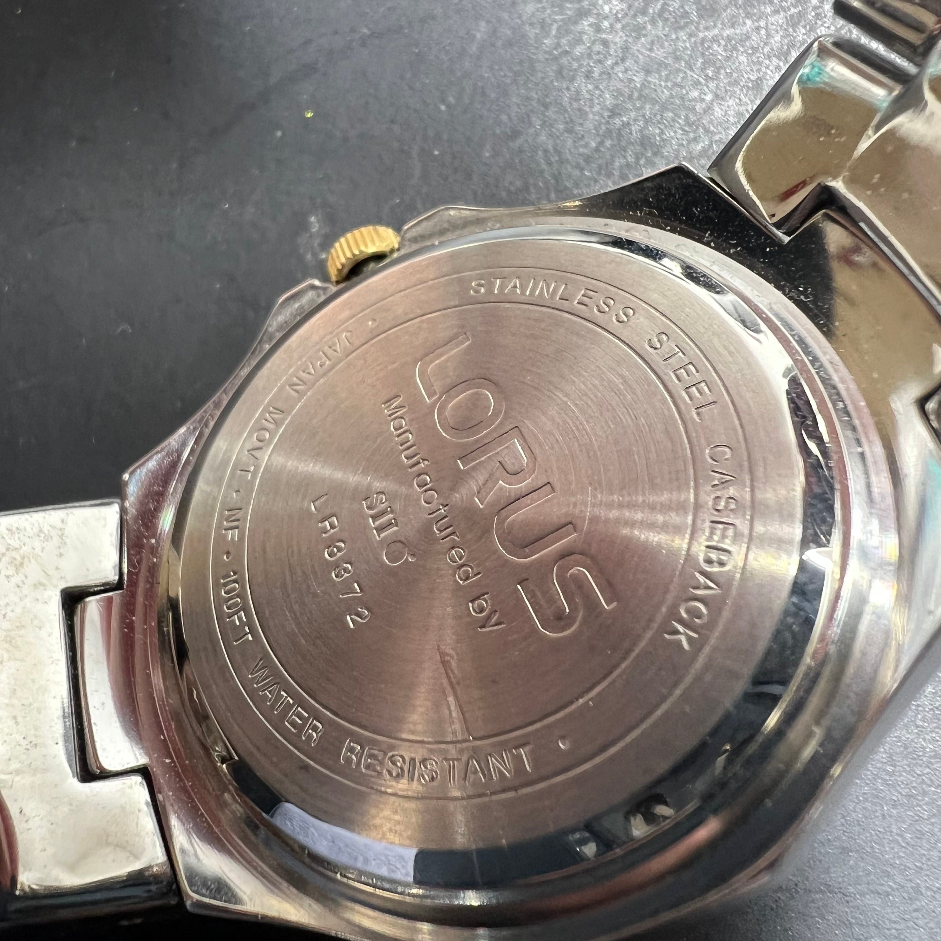 Lot of 4 Men's Watches *Needs Work Fossil Lorus Polo