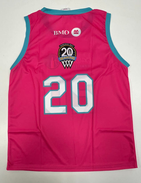 Lot of 2 Chicago Sky Barbie Game Day WNBA Promo Jersey Mattel 2025 SGA Sz XL