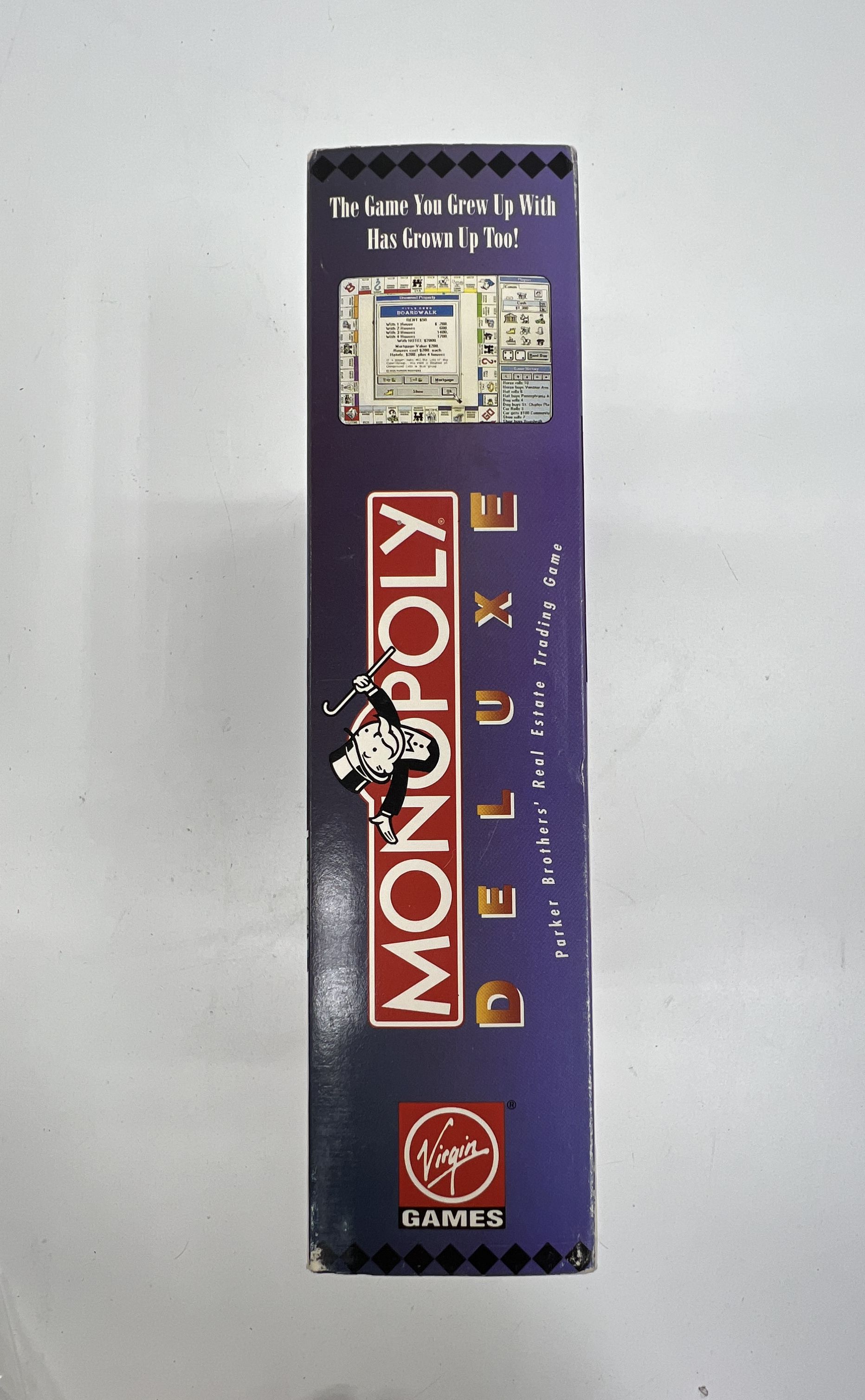 Vintage 1992 Monopoly Deluxe PC Big Box Game Windows 3.5 5.25 Floppy Disks