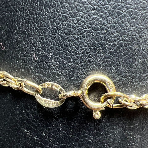Danecraft Vermeil 925 Sterling Silver Gold tone Twist Bracelet 3.43g