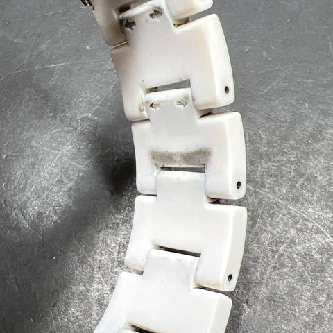 White Fossil ES-1967 Watch New Battery