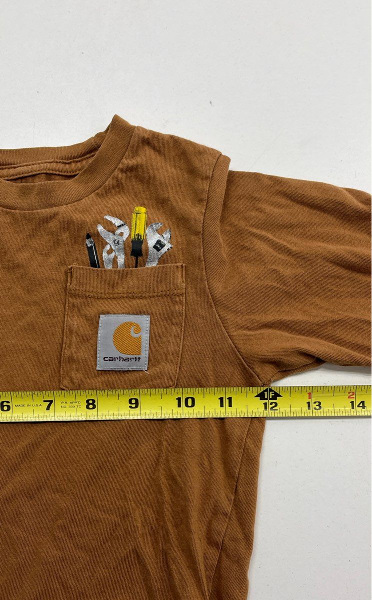 Carhartt Brown Long Sleeve Shirt - Size 4