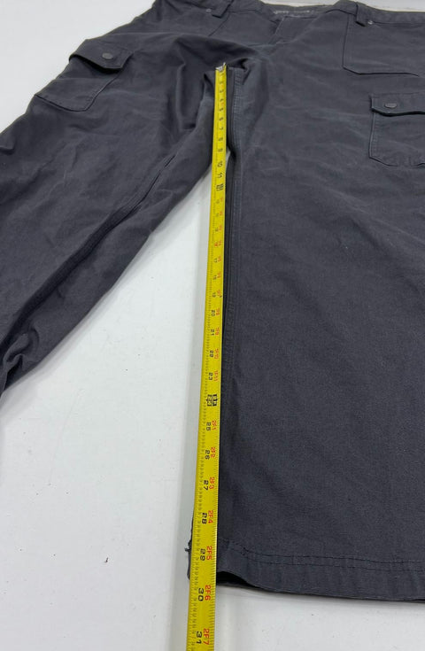 Lot 2 Duluth Trading Co Gray Black Curvesetter Cargo Work Pants Women's 16x31