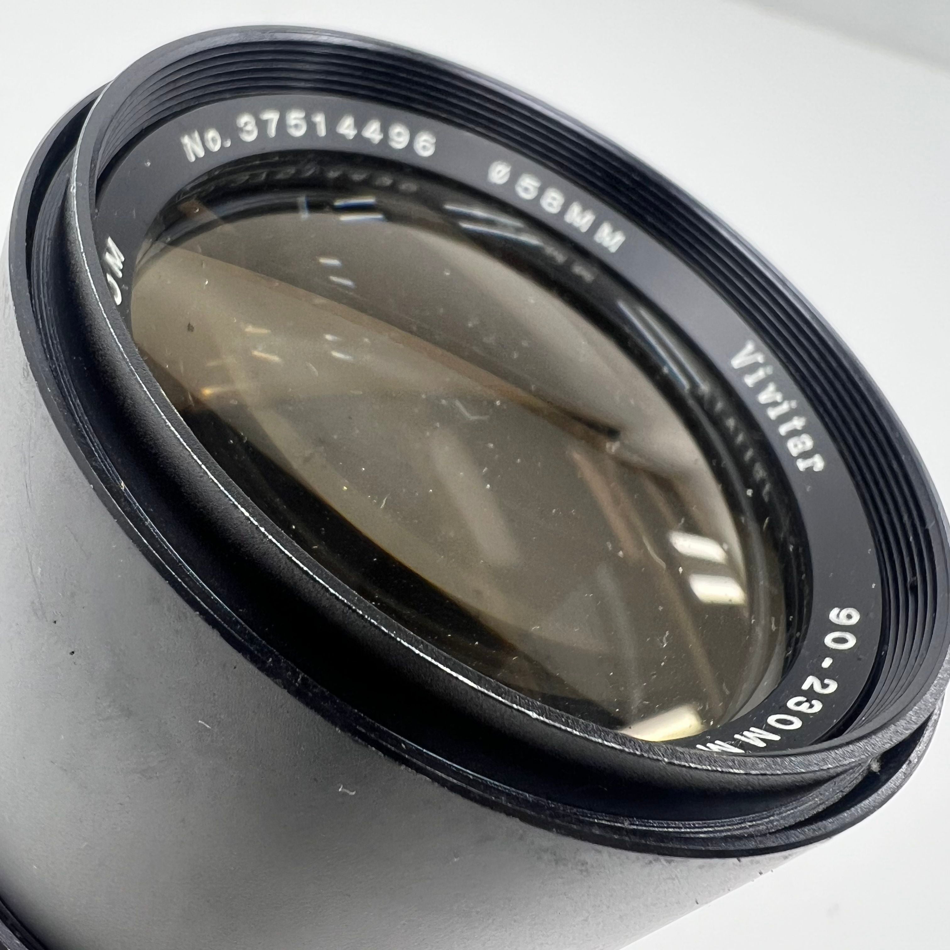 Vivitar Autozoom 90-320MM No. 37514496 Camera Lens in Case Made in Japan