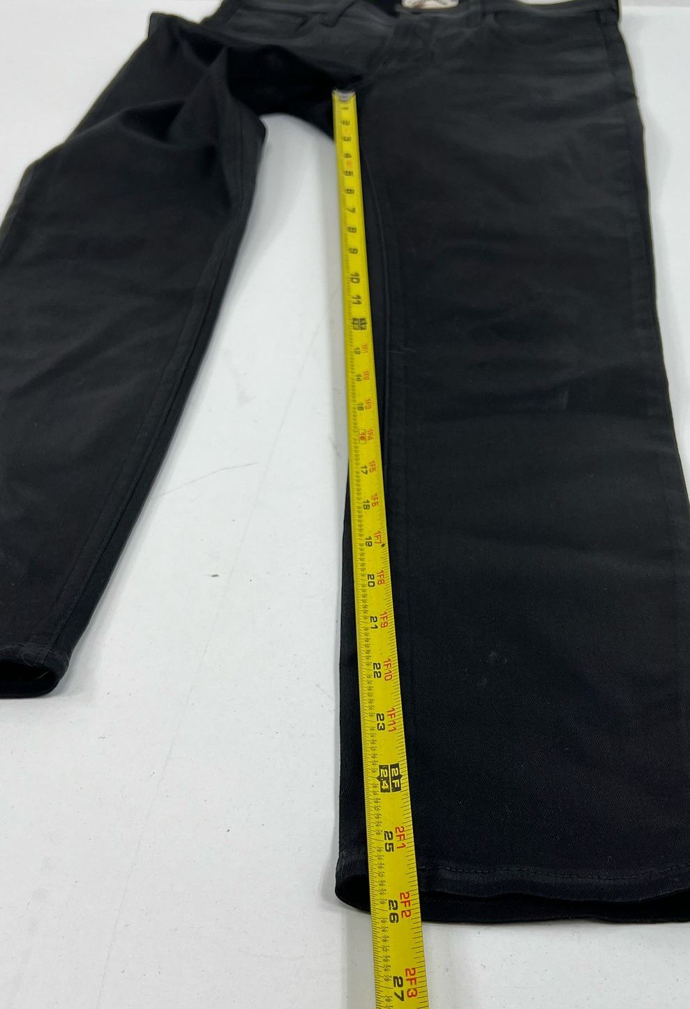 Women's L'Agence Black Faux Leather Modal/Cotton Blend Pants - Size 26