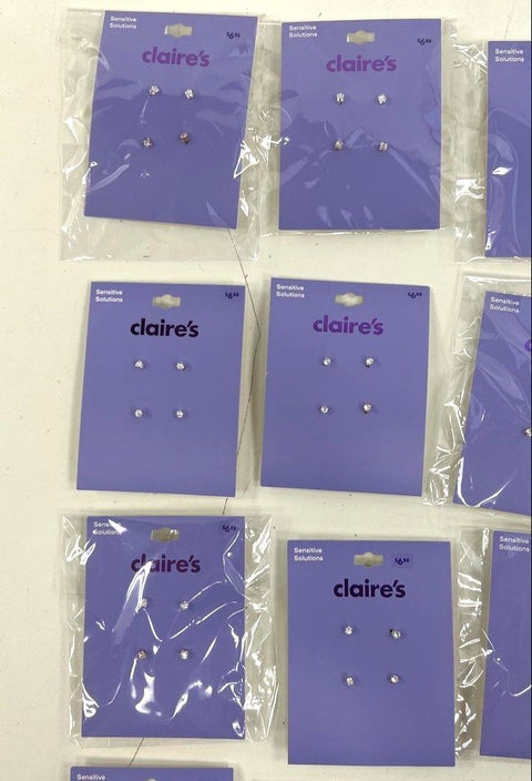 Claire's Lot of 21 Earring & Ring Sets Sensitive Solutions New In Package