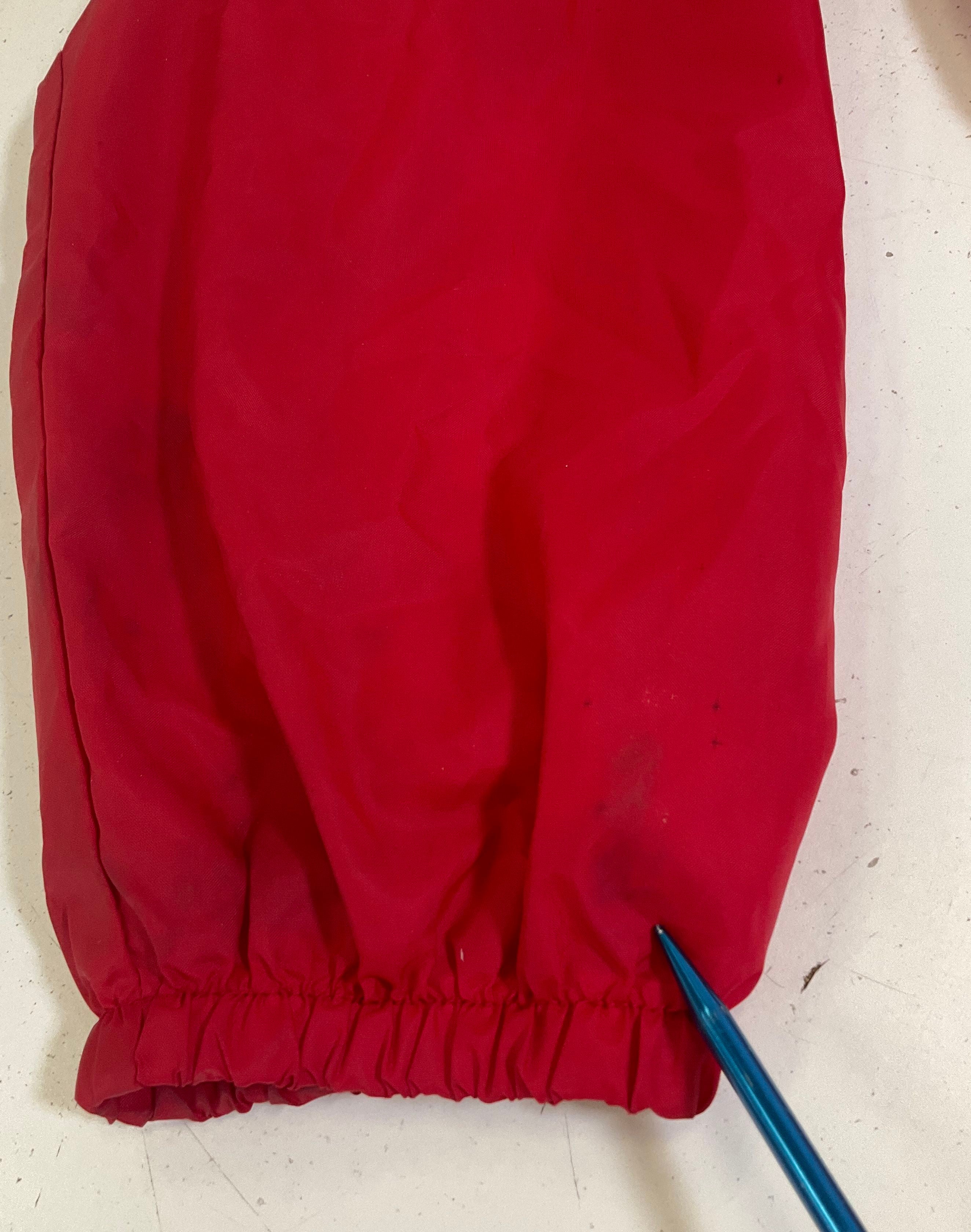 Vintage Y2K VFW POW MIA Red Nylon Coach Jacket Windbreaker Men's L