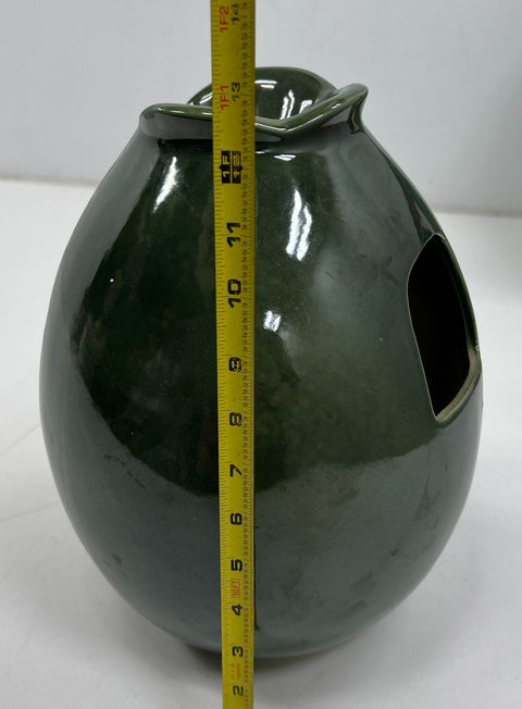 Cracker Barrel Natural Elements Ceramic Tabletop Water Fountain Green Tested