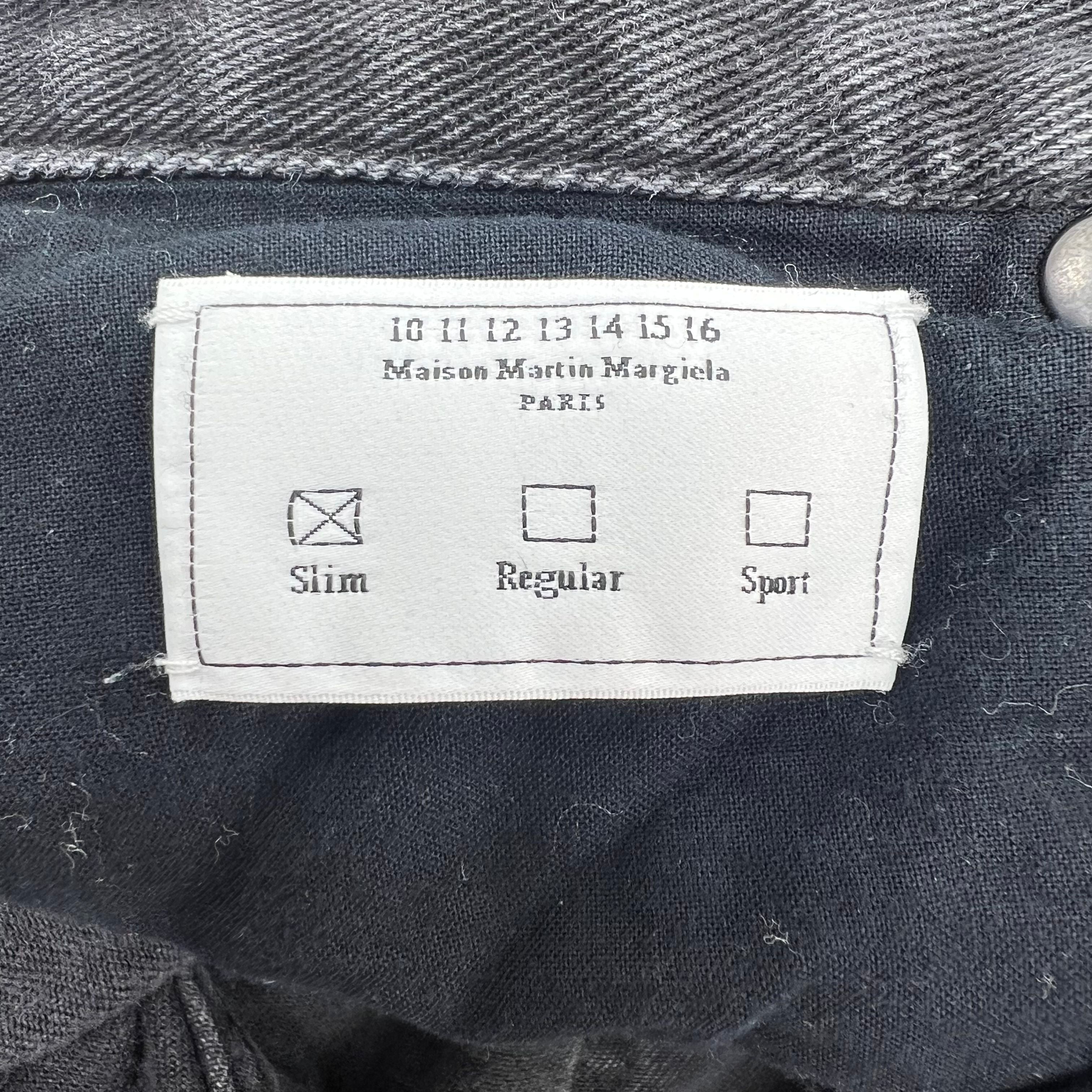 Maison Margiela Black Denim Pants Women's Size 14 Slim