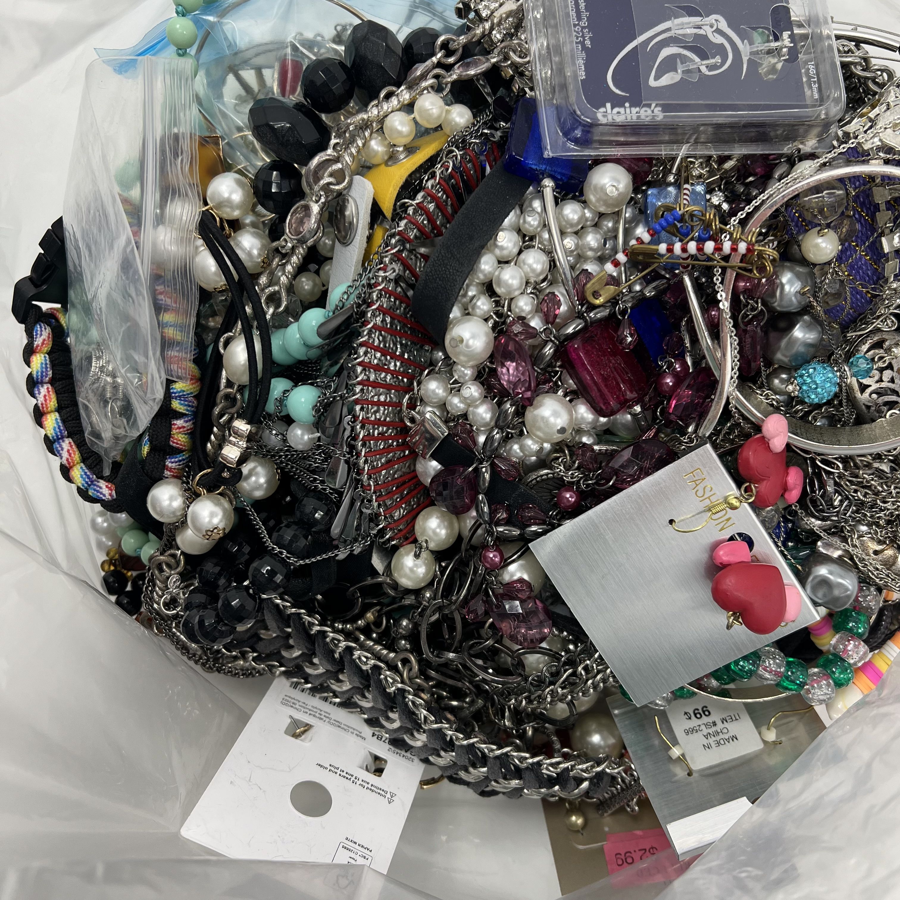 5LB Wearable Costume Jewelry Grab Bag Mixed Items
