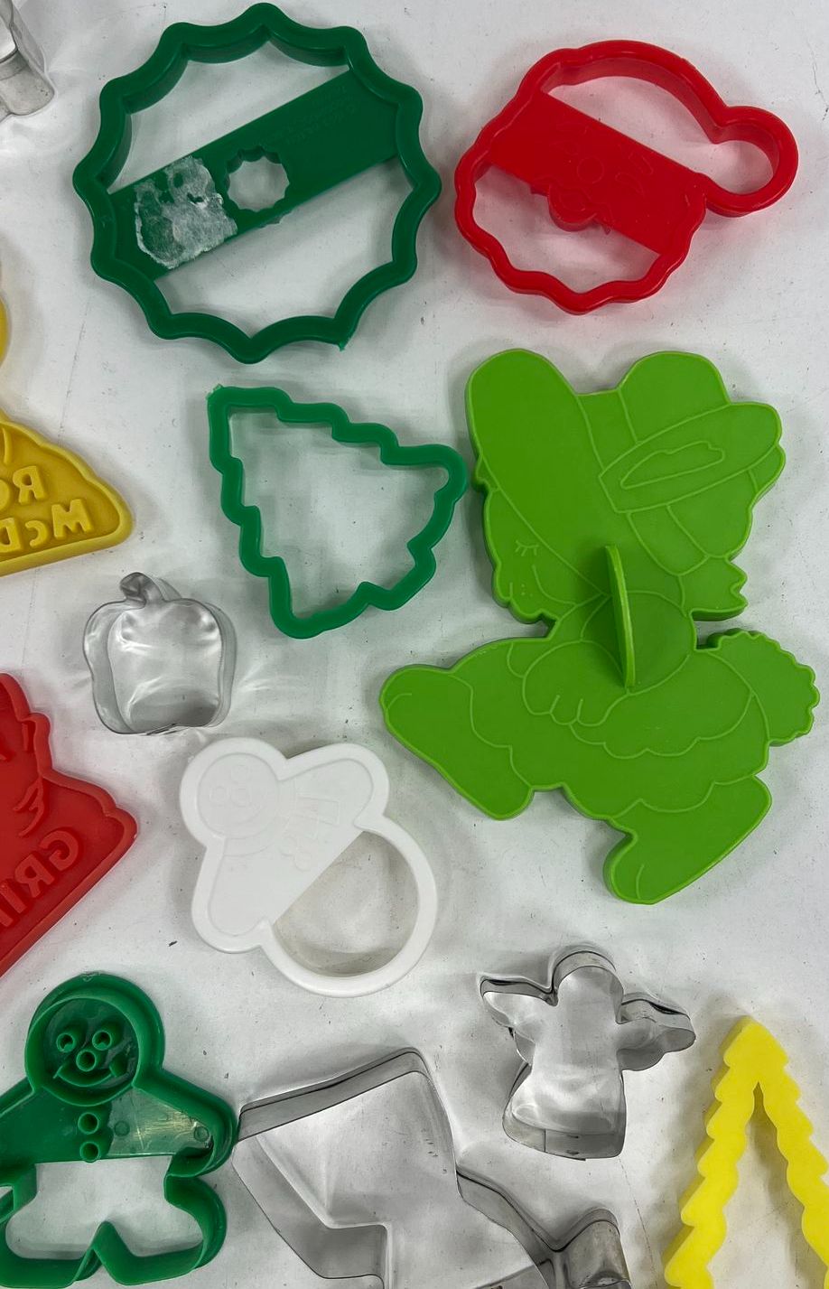 Vintage Cookie Cutter Lot 22 pc Mixed Plastic Metal McDonalds Wilton Holiday