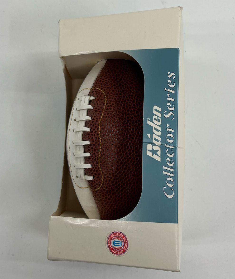 Baden Signed Huskers 1997 National Champs Mini Football Frank Solich Dan Young