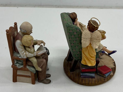 Roman Inc Lot of 2 Figurines Treasured Memories & Mother's Little Promises
