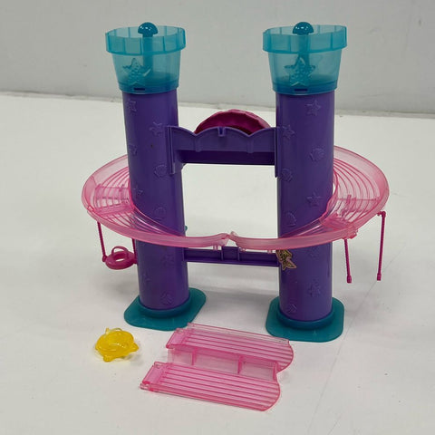 Vintage Collectible Mattel Polly Pocket Wild Waves Castle Slide Play Set Lot