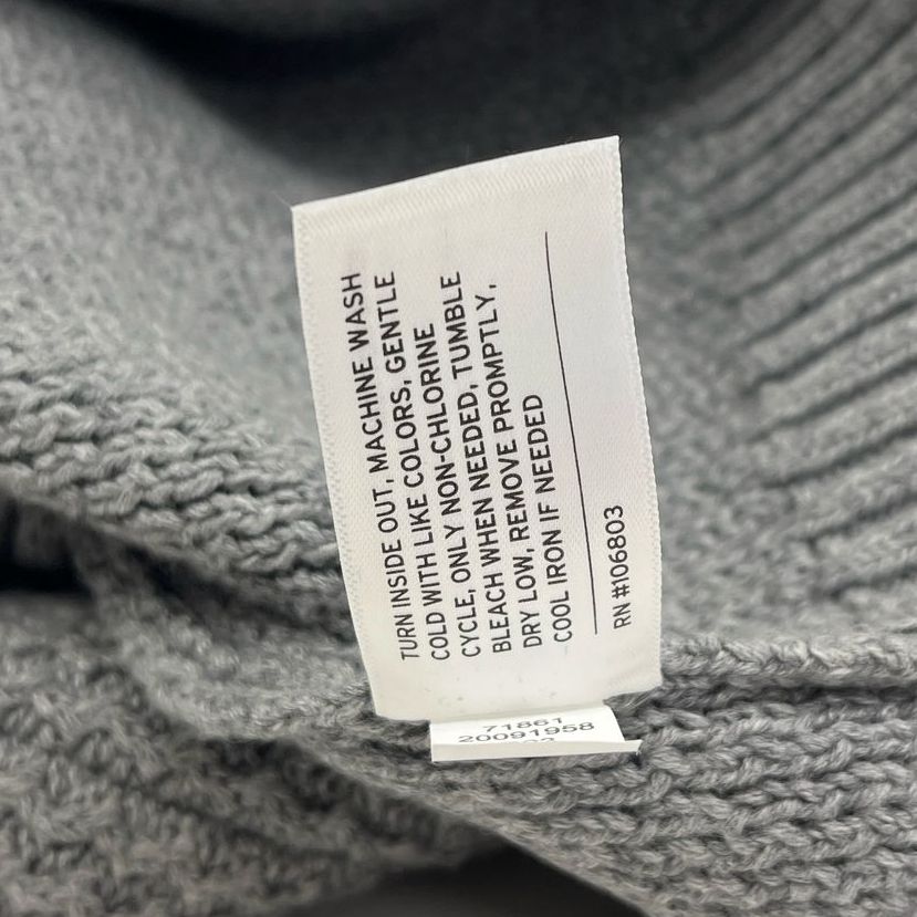Women's Duluth Trading Grey Knit Pullover Long Sleeve Chunky Sweater - Size XL