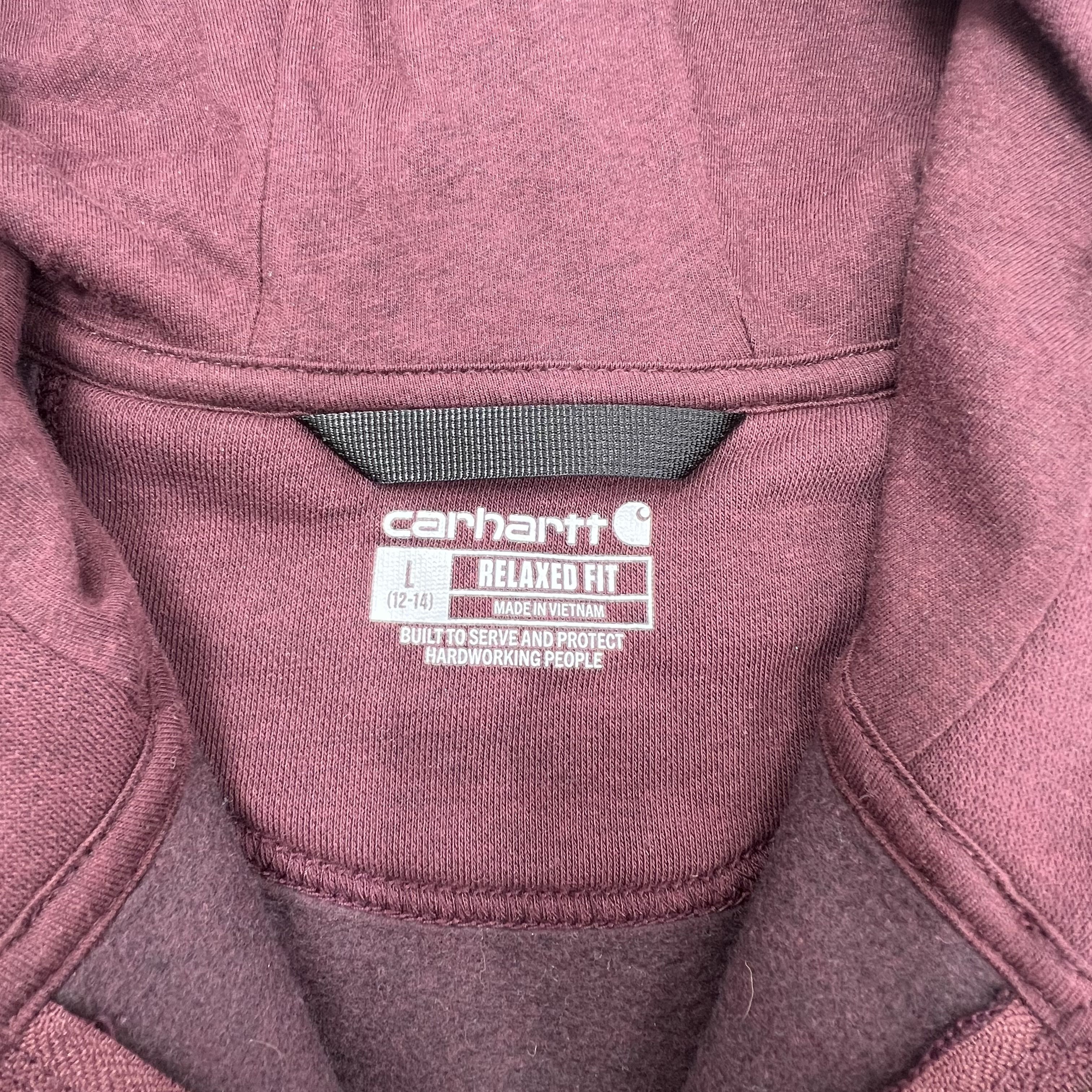 Carhartt Clarksburg Relaxed Fit Full Zip Hoodie Sweatshirt Women's Size L