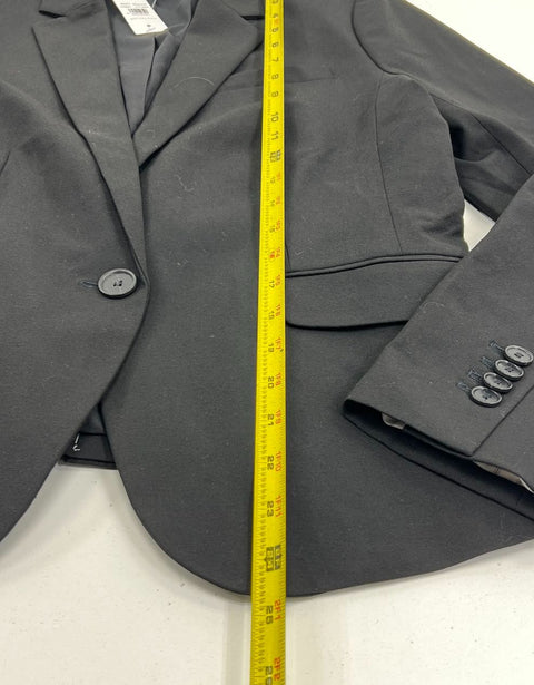 Ann Taylor Black Single Button Blazer Jacket Women's Size 6 NWT