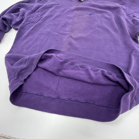 Vintage 90s Nike Embroidered Swoosh Crewneck Sweatshirt Made in USA Sz L