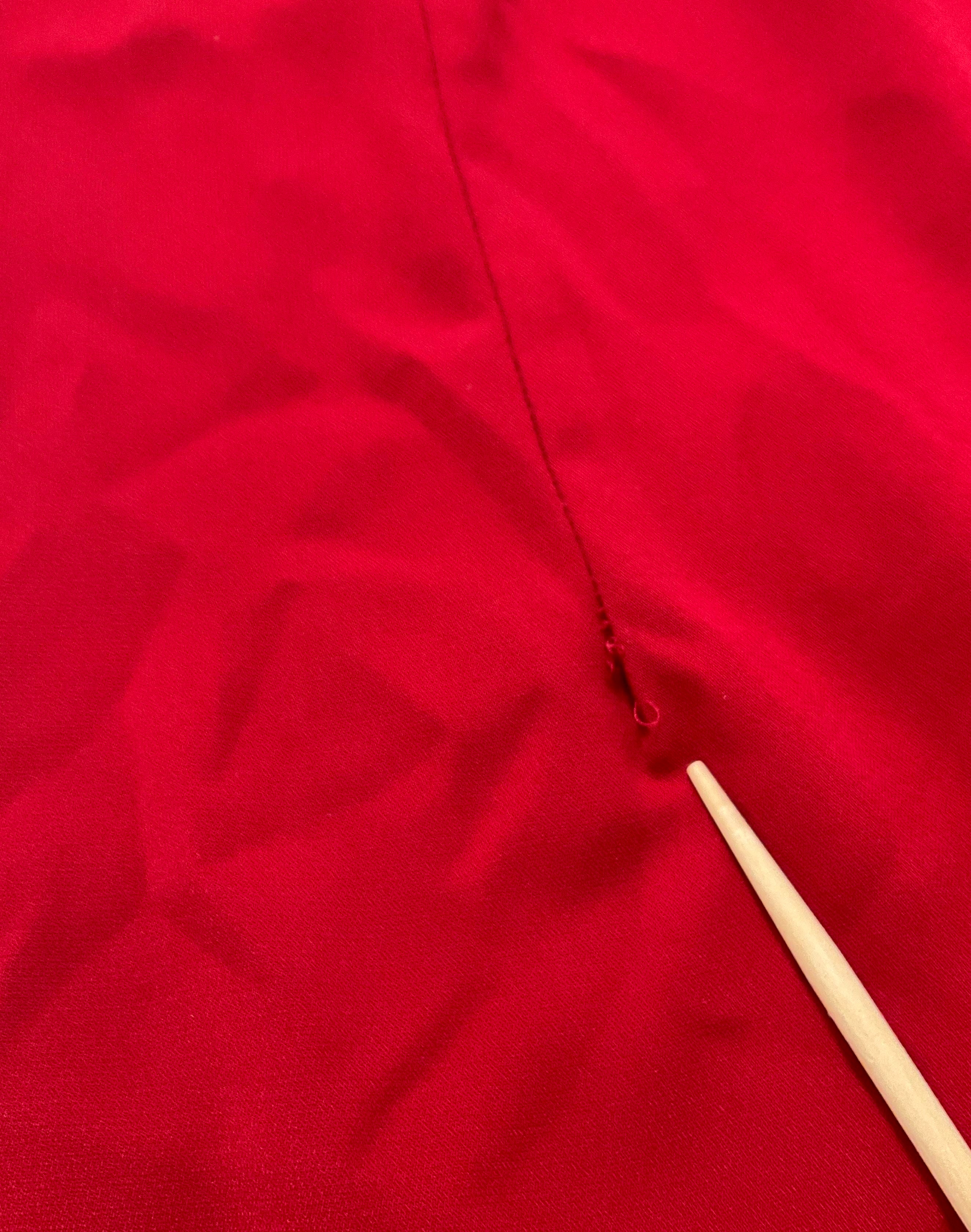 Just In Thyme Ltd Women's Red Sleeveless Sheath Dress Size 16 Vintage