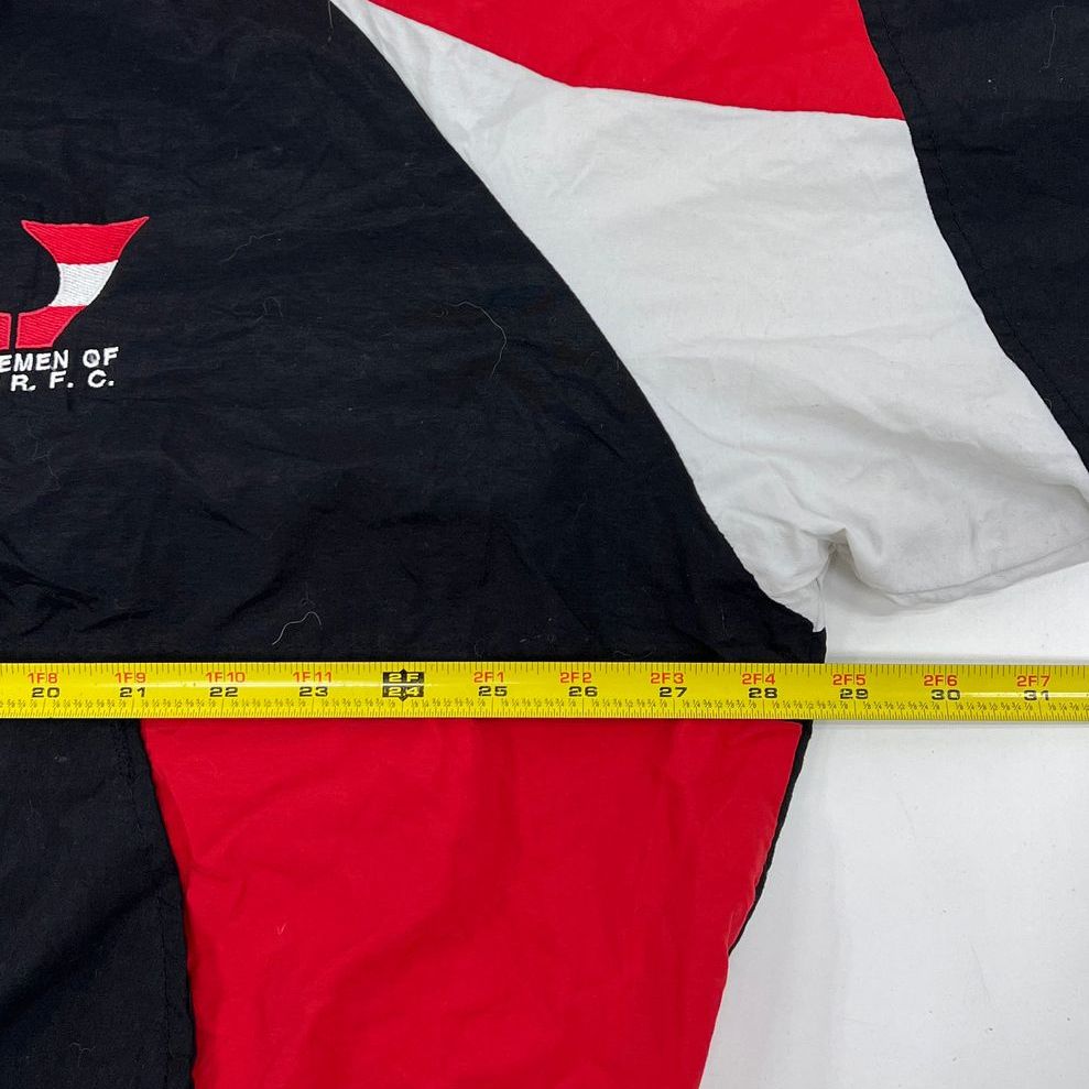 Vintage Men's Dunbrooke Steinlager Black & Red Full Zip Coat - Size 2XL