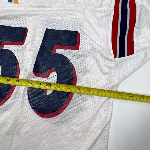 Vintage 80s Russell Athletic Football Jersey #55 Mesh Made in USA Sz M