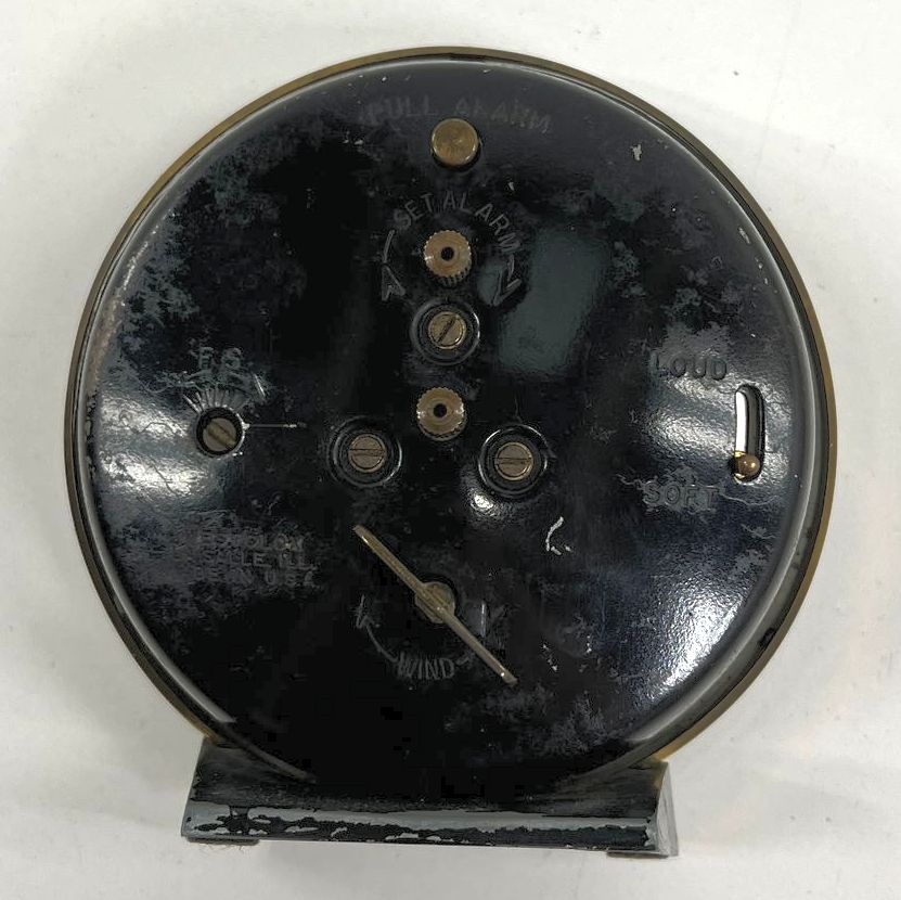 Vintage Collectible Westclox Big Ben Wind Up Table Desk Clock Black & Gold Tone