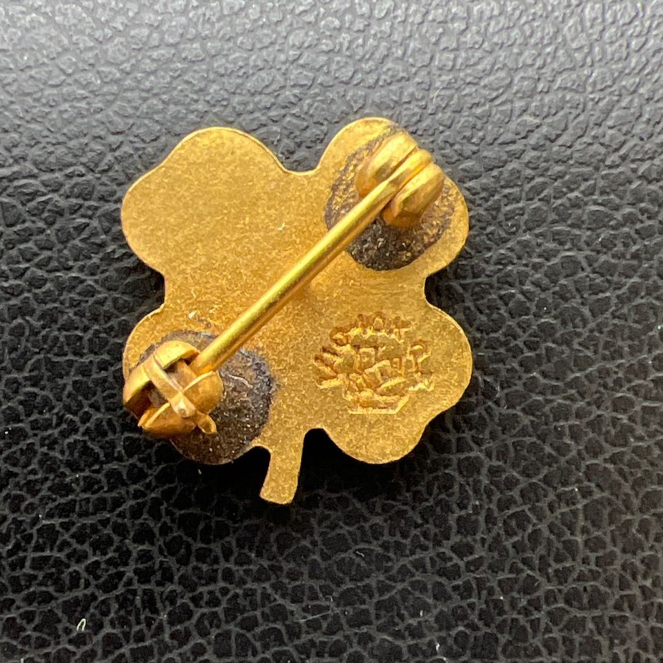 1/10 10K Gold Filled 4H Club Pin 1.13g