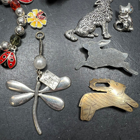 Animal & Insects Jewelry Bracelets Rings Necklaces Lot Assorted Pieces