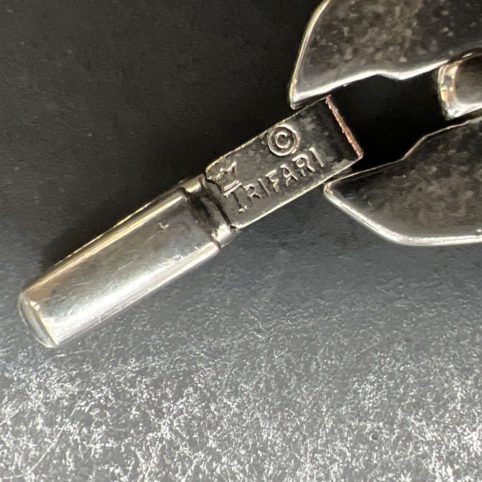 Trifari Silver Tone Link Bracelet