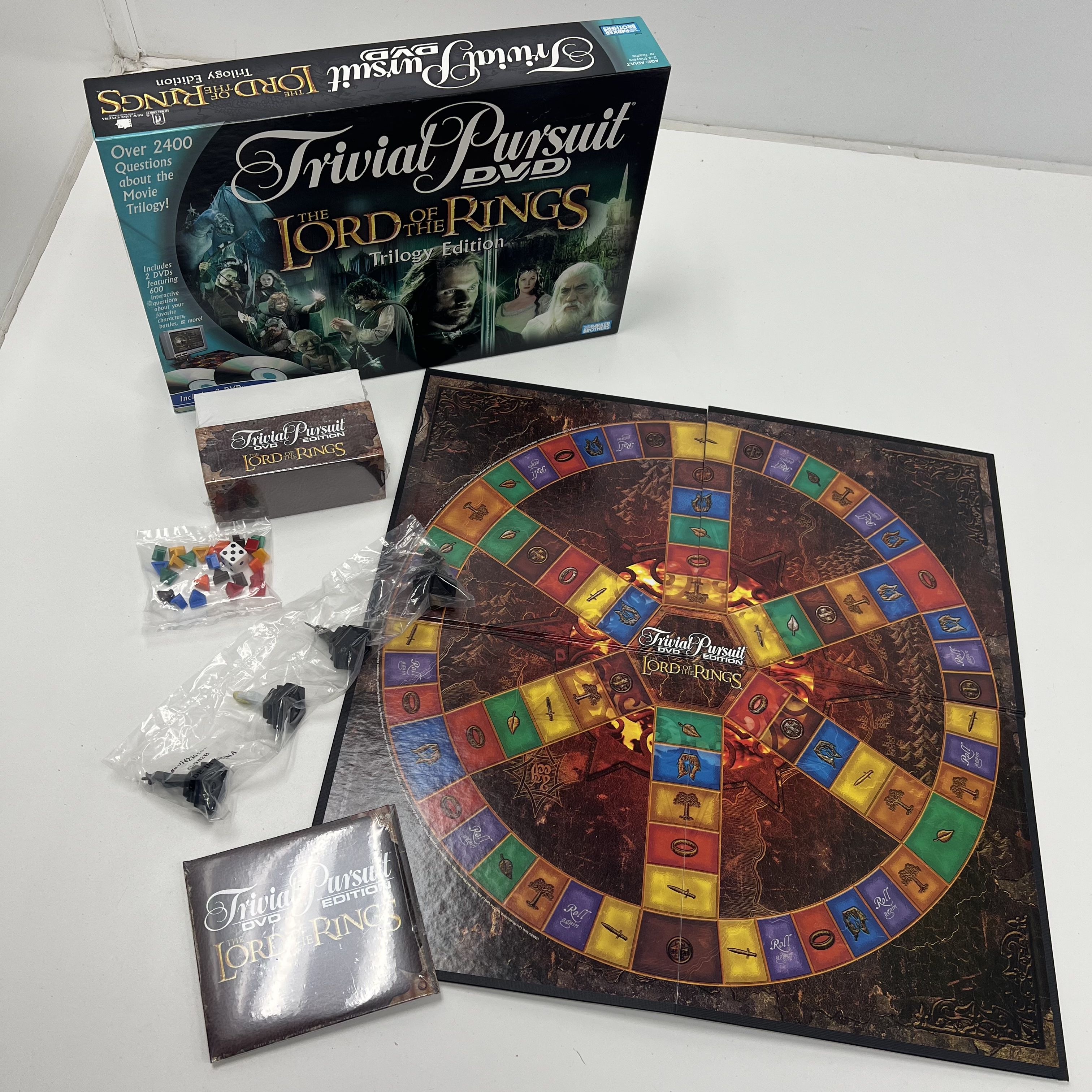 Trivia Pursuit DVD Lord Of The Rings Trilogy Edition Sealed Game Pieces IOB