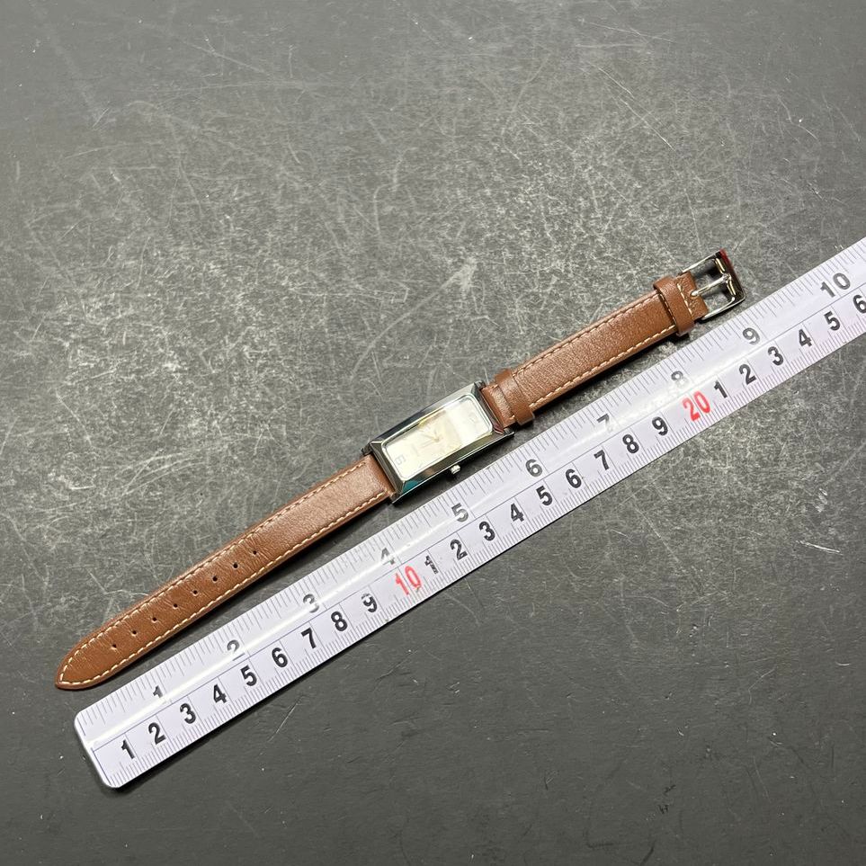 Peugeot 318 Brown Leather Band Wristwatch New Battery