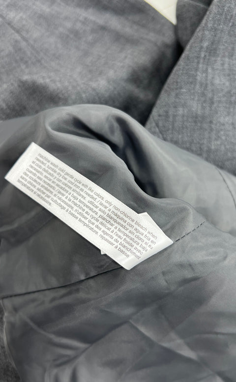 NWT Eloquii Gray Cropped Open Front Stretch Blazer Jacket Women's 22