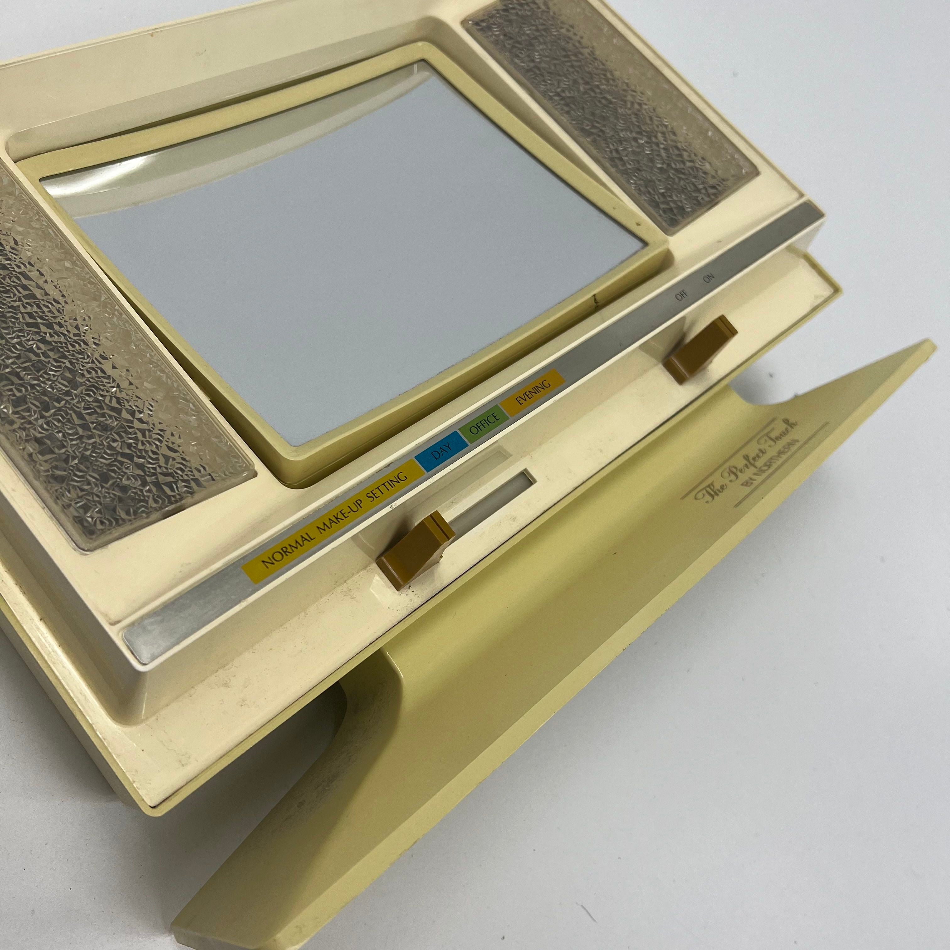Vintage The Perfect Touch by Northern 4 Settings Lighted Makeup Mirror