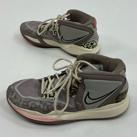 Nike Kyrie Infinity Grey Leopard Camo Sneaker Athletic Shoes Women's Size 8