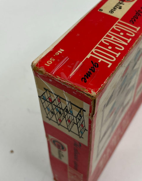 Vintage 60s Checkline 3 Dimensional Space Tic-Tac-Toe Game Mid Century